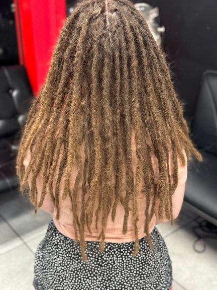 Caucasian Hair Instant Locs